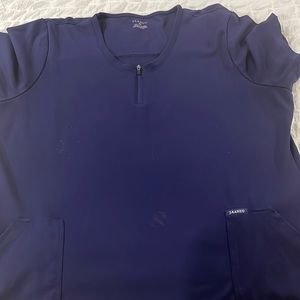 Jaanuu womens crew neck 2 pocket top